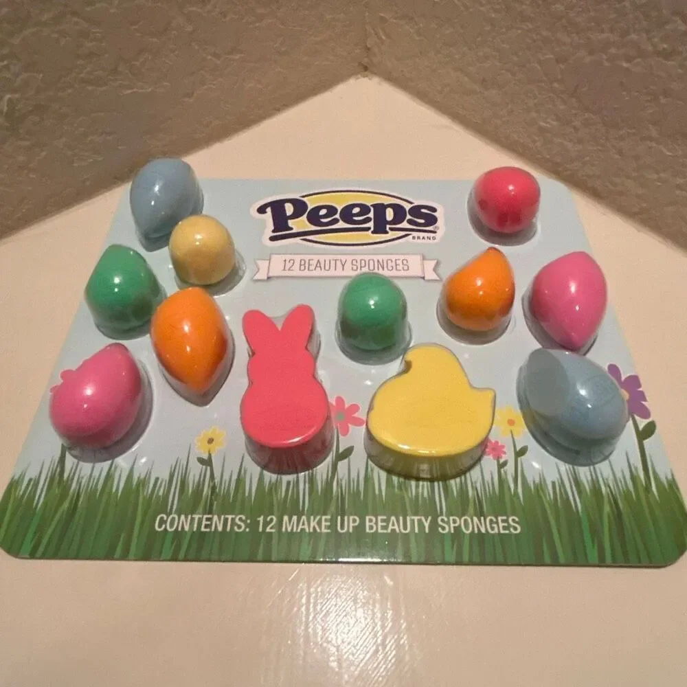 Peeps Beauty Blending Makeup Sponges 12 PC Giftable Pastel Spring Cosmetic NEW
